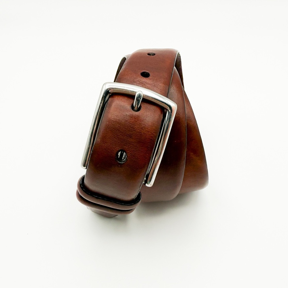 POLO Ralph Lauren Italian Leather Belt Men’s 36/90 Brass Buckle - Picture 5 of 13